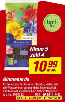 toom Baumarkt Blumenerde Angebot