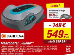 toom Baumarkt Gardena mähroboter sileno Angebot