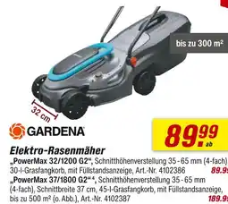 toom Baumarkt Gardena elektro-rasenmäher Angebot