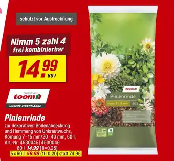 toom Baumarkt Pinienrinde Angebot