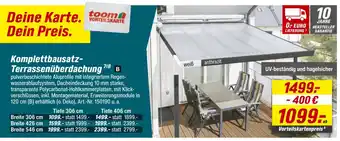 toom Baumarkt Toom komplettbausatz-terrassenüberdachung Angebot