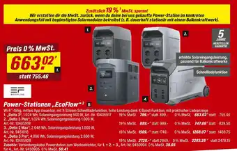 toom Baumarkt Ecoflow power-stationen „ecoflow“ 2 b Angebot