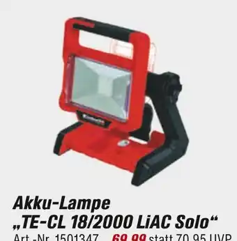 toom Baumarkt Akku-lampe te-cl 18/2000 liac solo Angebot