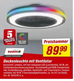 toom Baumarkt Toom deckenleuchte mit ventilator Angebot