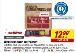 toom Baumarkt Toom wetterschutz-holzfarbe Angebot