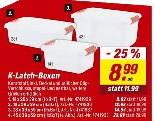 toom Baumarkt K-latch-boxen Angebot