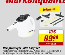 toom Baumarkt Kärcher dampfreiniger „sc 1 easyfix“ Angebot
