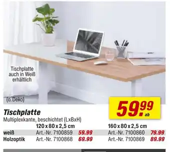 toom Baumarkt Tischplatte Angebot