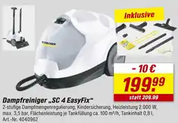 toom Baumarkt Kärcher dampfreiniger „sc 4 easyfix“ Angebot