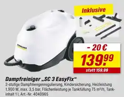 toom Baumarkt Kärcher dampfreiniger „sc 3 easyfix“ Angebot