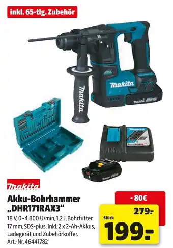 Hagebau Makita akku-bohrhammer „dhr171rax3“ Angebot