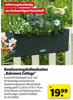 Hagebau Bewässerungsbalkonkasten „balconera cottage“ Angebot