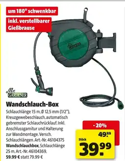 Hagebau Mr. gardener wandschlauch-box Angebot
