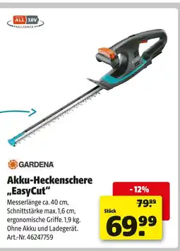 Hagebau Gardena akku-heckenschere „easycut“ Angebot