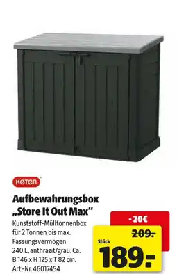 Hagebau Keter aufbewahrungsbox „store it out max“ Angebot