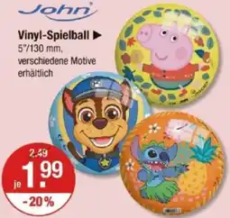 V Markt John Vinyl-Spielball Angebot