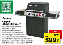 Hagebau Enders gasgrill „uniq 3 ik cruster“ Angebot