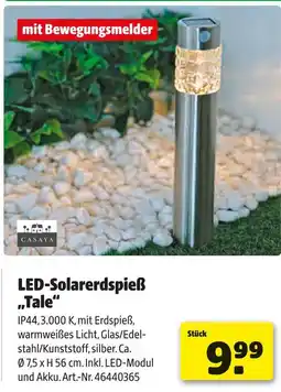Hagebau Casaya led-solarerdspieß „tale“ Angebot