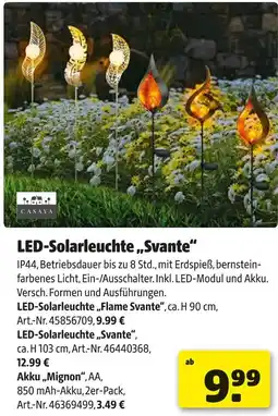 Hagebau Casaya led-solarleuchte „svante“ Angebot