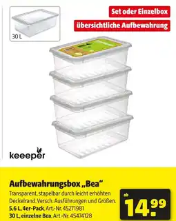 Hagebau Keeeper aufbewahrungsbox „bea“ Angebot