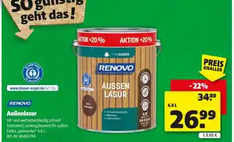 Hagebau Renovo außenlasur Angebot