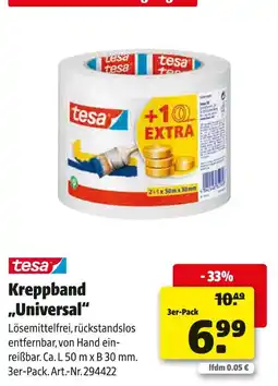 Hagebau Tesa kreppband „universal“ Angebot