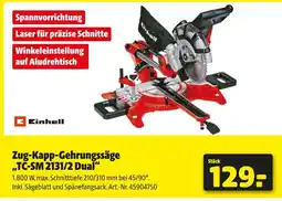Hagebau Einhell zug-kapp-gehrungssäge tc-sm 2131/2 dual Angebot