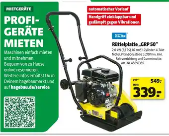 Hagebau Güde rüttelplatte „grp 50“ Angebot