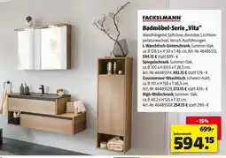 Hagebau Fackelmann badmöbel-serie vita Angebot