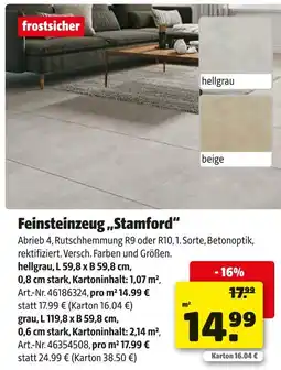 Hagebau Frostsicher feinsteinzeug „stamford“ Angebot