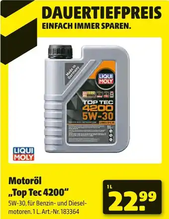 Hagebau Liqui moly top tec 4200 Angebot