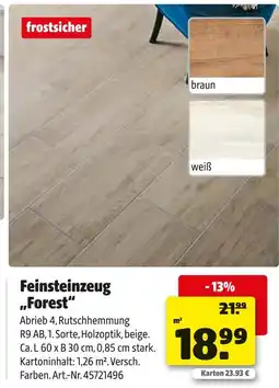 Hagebau Feinsteinzeug „forest“ Angebot