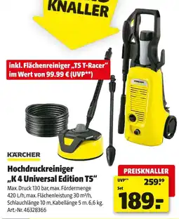 Hagebau Kärcher hochdruckreiniger „k 4 universal edition t5“ Angebot
