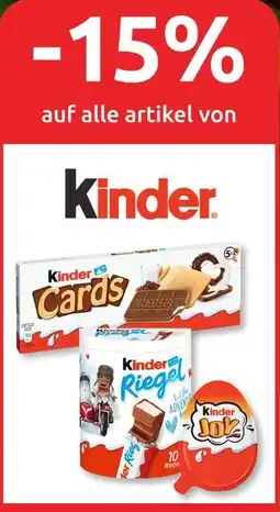 Budni Kinder cards oder riegel oder joy Angebot