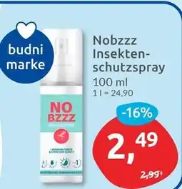 Budni Budni nobzzz insektenschutzspray Angebot