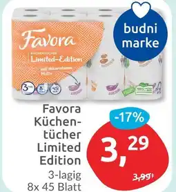 Budni Favora küchentücher limited edition Angebot