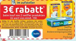 Budni Swiffer 3€ rabatt Angebot