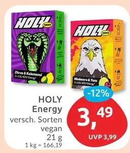 Budni Holy energy zitrus & kalamansi oder himbeere & yuzu Angebot