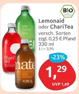 Budni Bio lemonaid oder charitea Angebot