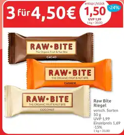 Budni Raw bite riegel Angebot