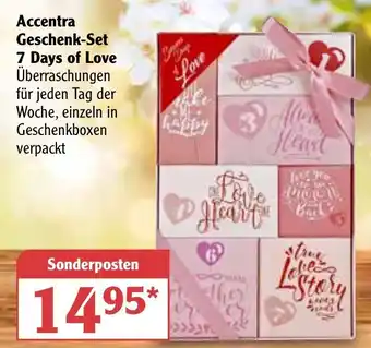 Globus Accentra Geschenk Set 7 Days of Love Angebot