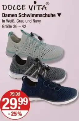 V Markt DOLCE VITA Damen Schwimmschuhe Angebot
