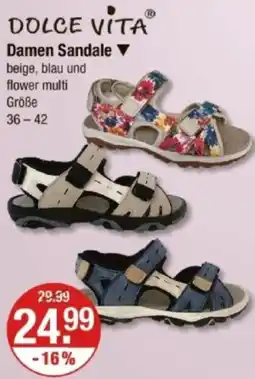 V Markt DOLCE VITA Damen Sandale Angebot