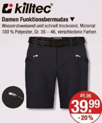 V Markt Killtec Damen Funktionsbermudas Angebot