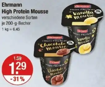 V Markt Ehrmann High Protein Mousse Angebot