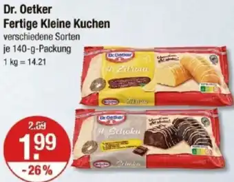 V Markt Dr. Oetker Fertige Kleine Kuchen Angebot