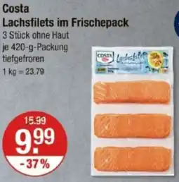 V Markt Costa Lachsfilets im Frischepack Angebot