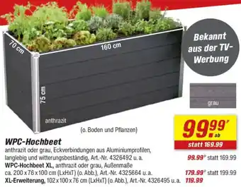toom Baumarkt WPC-Hochbeet Angebot