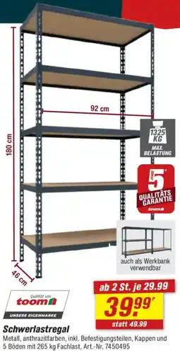 toom Baumarkt Schwerlastregal Angebot