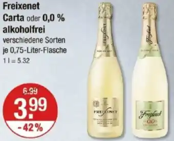 V Markt Freixenet Carta oder 0,0% alkoholfrei Angebot